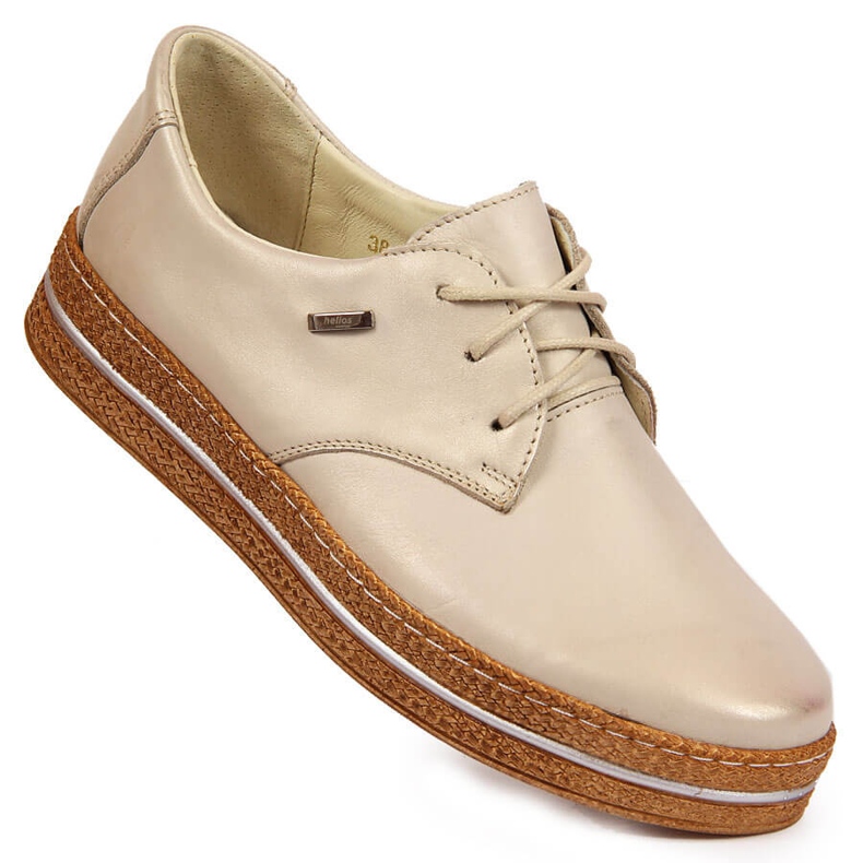 Damskor i pärlbeige läder Helios 380 1