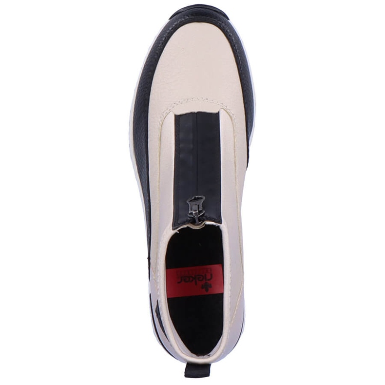Sneakers dam ankelboots beige Rieker N6352-60 2
