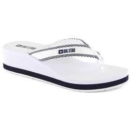 Kilflip-flops för kvinnor, vita Big Star NN274A726 1