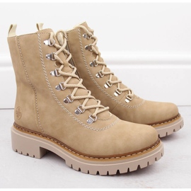 Isolerade damstövlar, beige, Rieker 72643-60 10