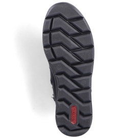 Vinterkängor för kvinnor med päls, svart Rieker Z0080-00 9
