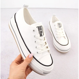 Vita plattformssneakers för kvinnor Big Star NN274205 1