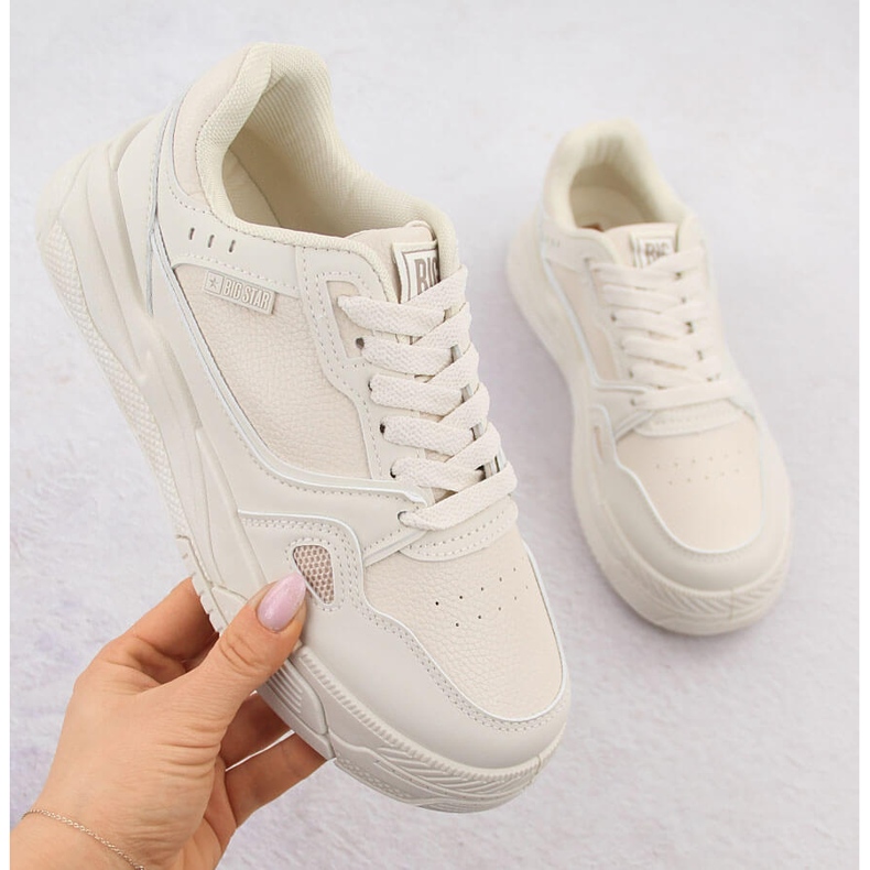 Beige sportskor Big Star NN274668 1