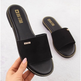 Kvinnors mocka barer Black Big Star RR274618 svart 1