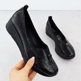 Kvinnor skor slip-on openwork svart jezzi rmr1840-13 1