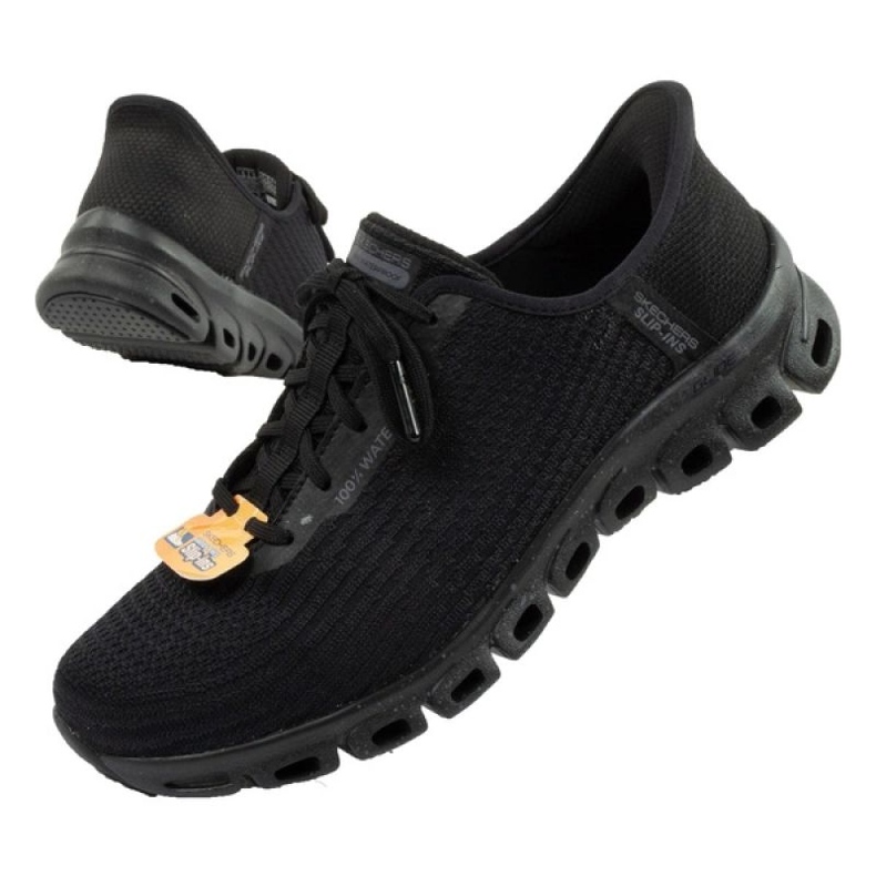 Skechers Glide Steg 104571/BBK Black Shoes With Membrane svart 1