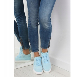 Blå mocka damsneakers NB171P Blå 1