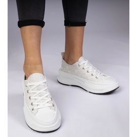 Vita kvinnors spetsar sneakers 2