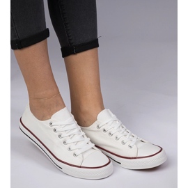 Vita klassiska kvinnors sneakers 1