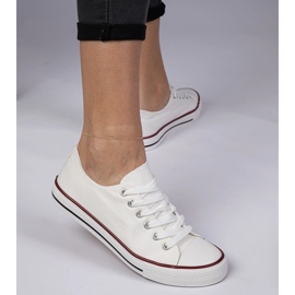 Vita klassiska kvinnors sneakers 3