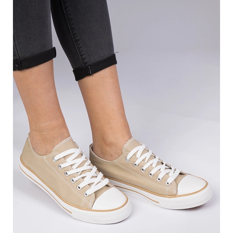 Beige Classic Women's Sneakers 1