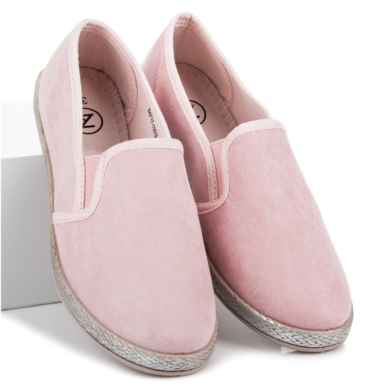 Mckeylor Mocka espadrillos glider på rosa 2