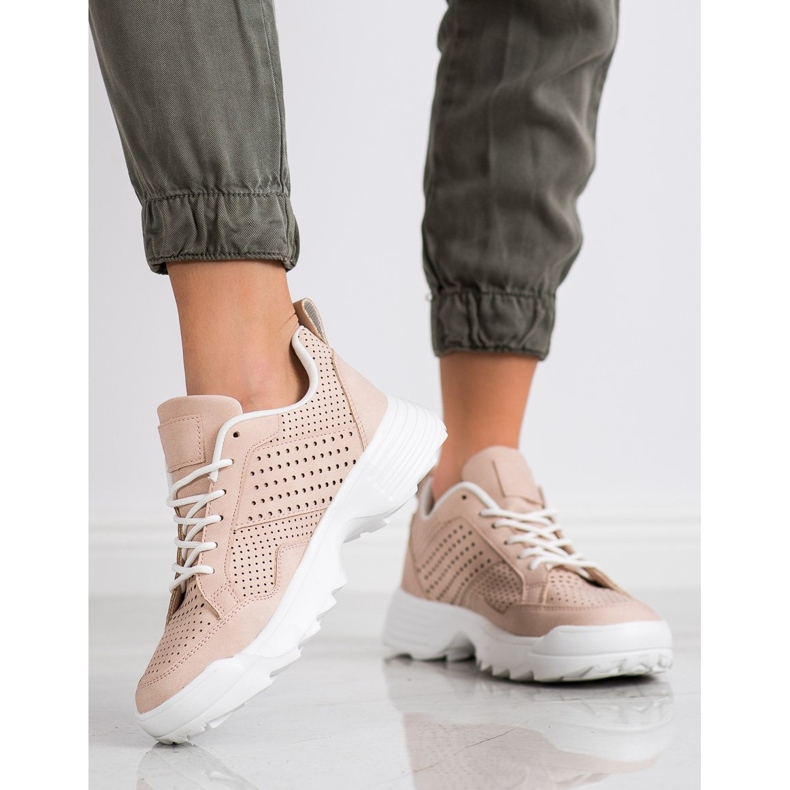 Kylie Lätta Openwork -sneakers rosa 1