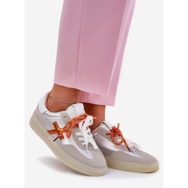 Silver kvinnors låga sportskor silver- 1