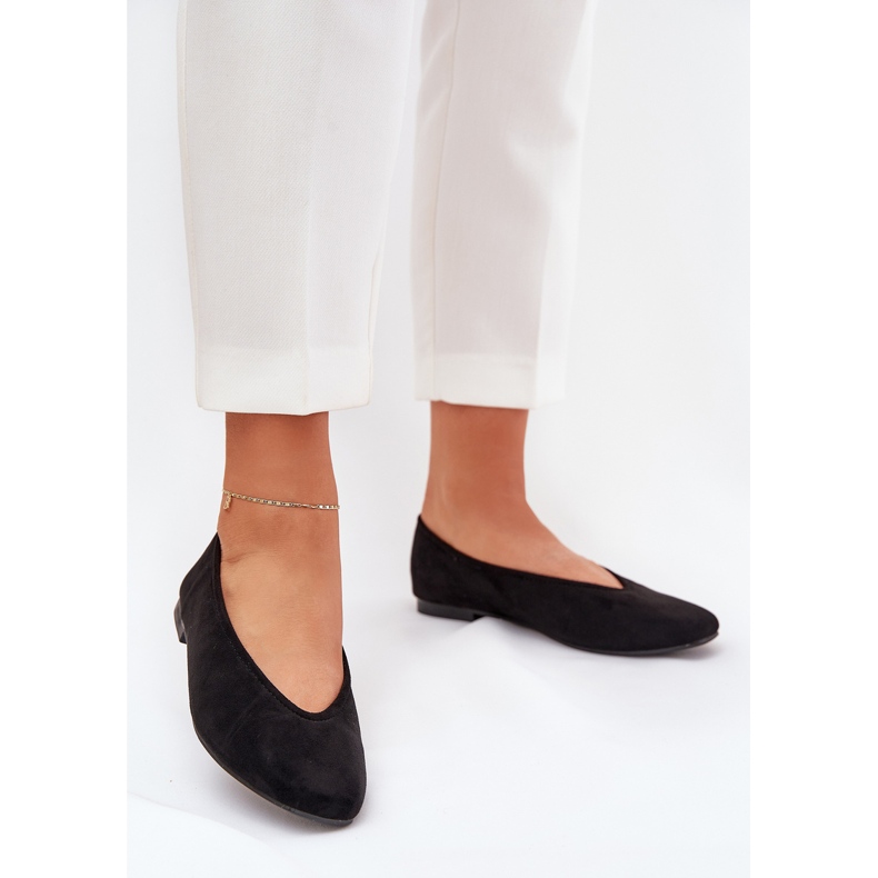 Klassisk Eco Black Ballerinas svart 2