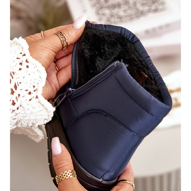 News Isolerade snöstövlar för kvinnor, marinblå 4