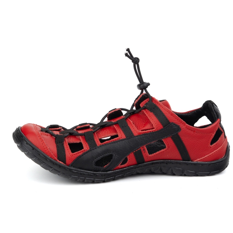 Olivier Herrlädercykelskor 262 kz rött röd 1