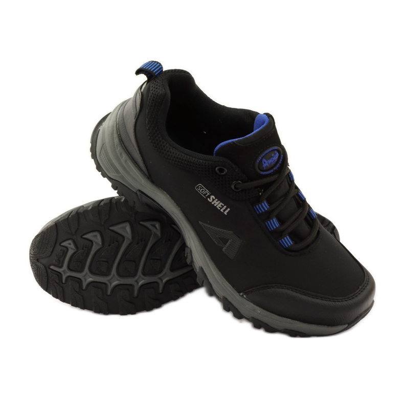 American Club American 1775 sport softshell svart blå 3