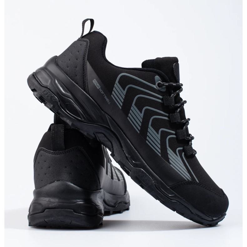 Dk vandringsskor för män Softshell svarta 1