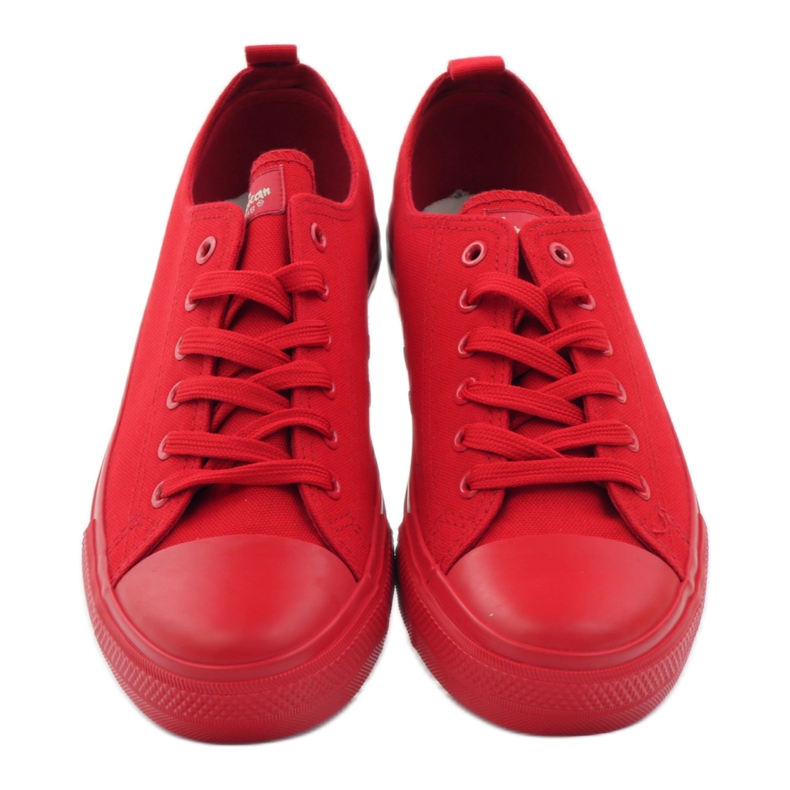 American Club LH06 bundna sneakers röd 4