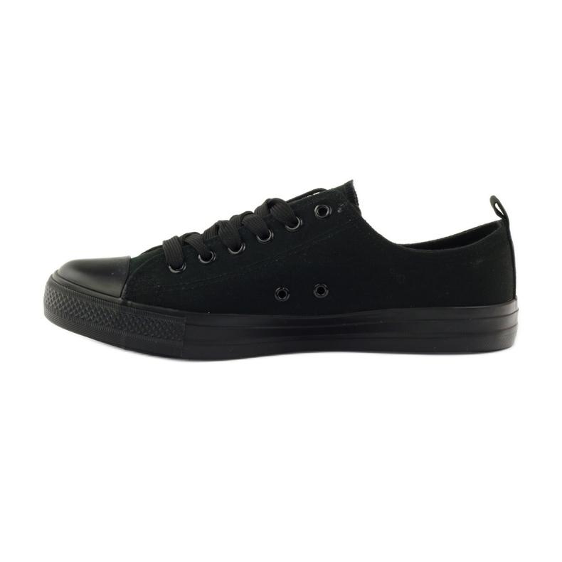 Damskor sneakers bundna svarta American Club LH07 / 19 2