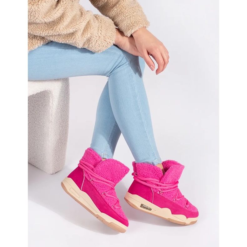 Seastar Rosa snökängor för kvinnor med tjock sula 2