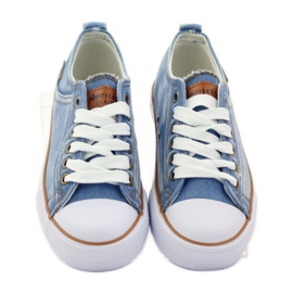 American Club Amerikanska jeans sneakers blå brun 4