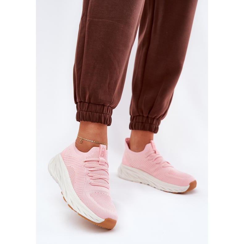 Bekväma kvinnors sportskor Big Star RR274A131 Hi-polish rosa system 2