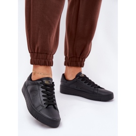 Låga kvinnors sneakers med Eco Leather Big Star NN274576 Black svart 2