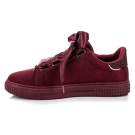 Bordo mocka bundna sneakers röd 1