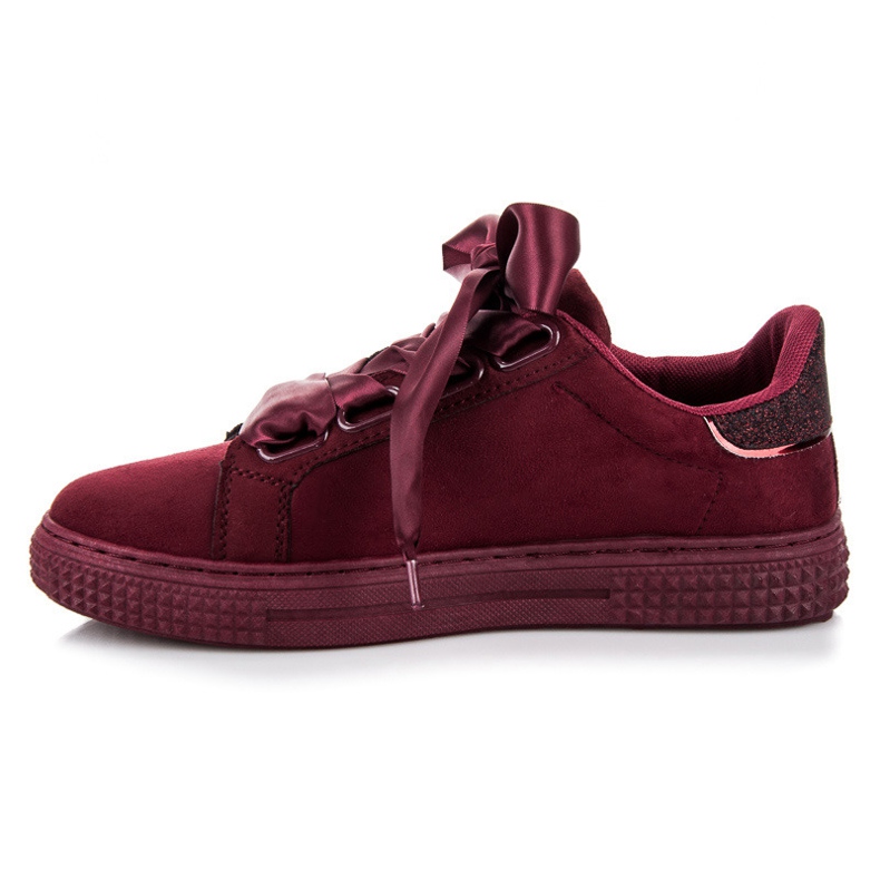 Bordo mocka bundna sneakers röd 1