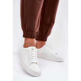 Låga kvinnors sneakers med Eco Leather Big Star NN274577 White vit 2