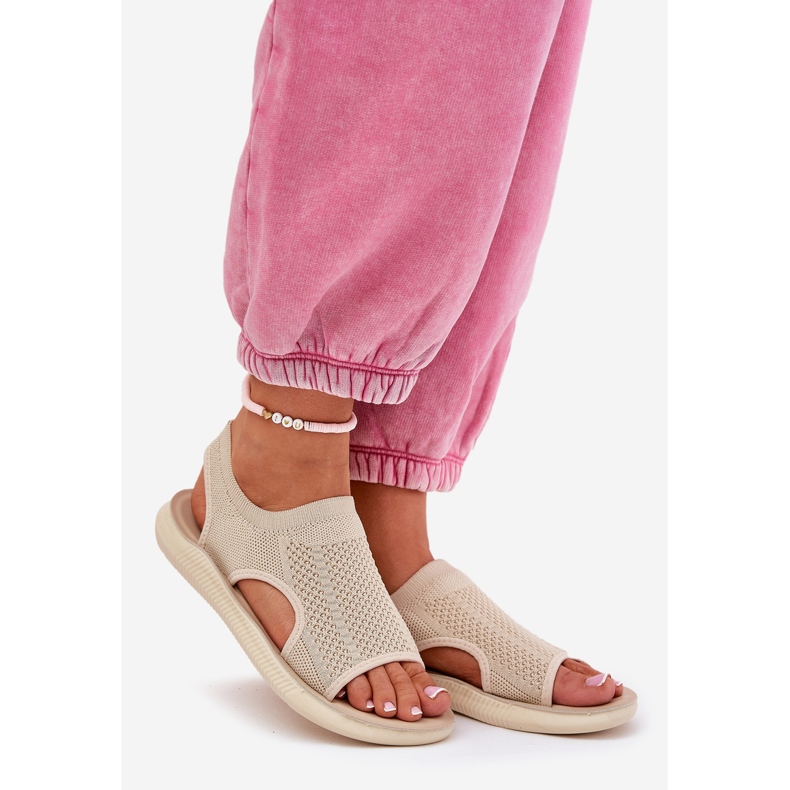 Kvinnors sportsandaler beige 1
