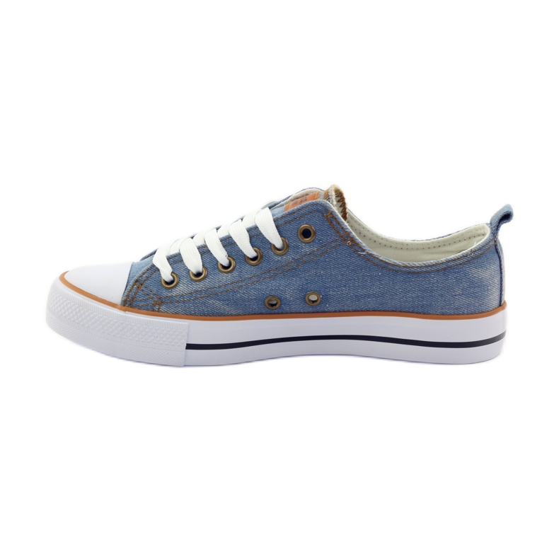 American Club Amerikanska jeans sneakers blå brun 3