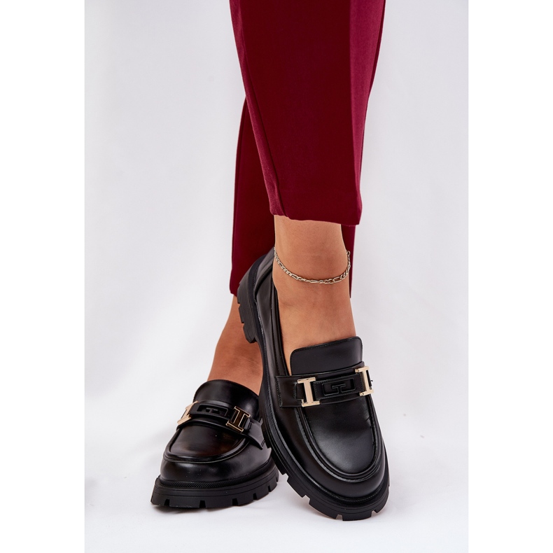 Kvinnors mockasiner med ekosläder svart 2