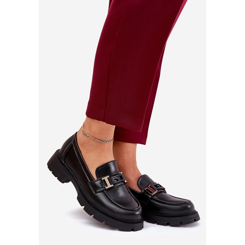 Kvinnors mockasiner med ekosläder svart 1