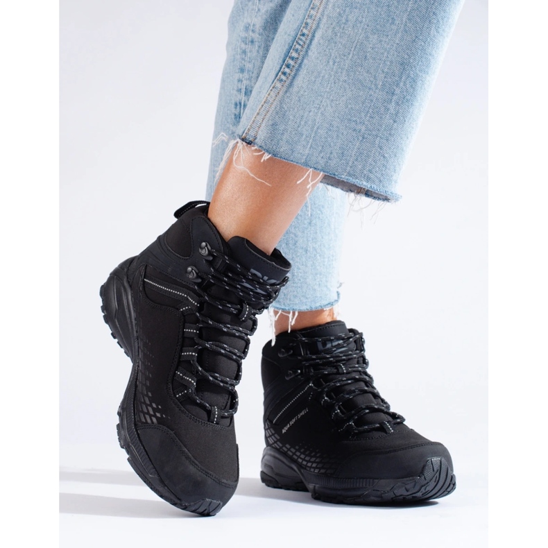 Höga vandringsskor för kvinnor DK svart 1