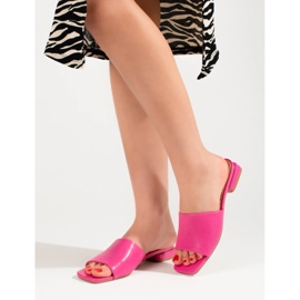 Rosa Shelovet sandaler med klack för kvinnor 2