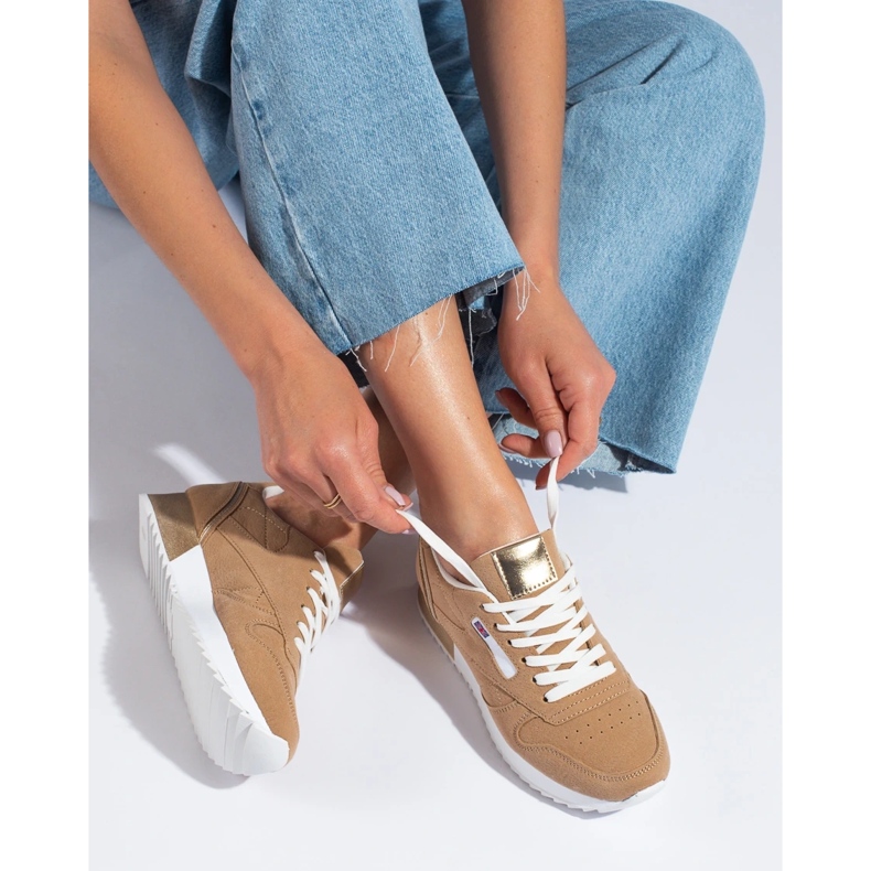 Shelovet beige sportskor för kvinnor 1