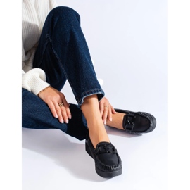 Goodin Svarta ekologiska lädermockasiner 2