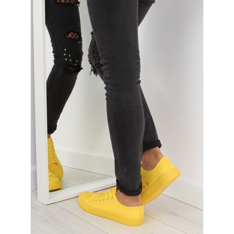 Gula enfärgade damsneakers NB176 Gul 2