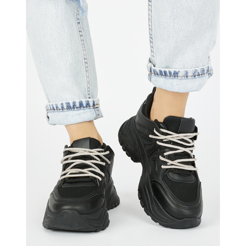 Svarta sneakers för kvinnor 1