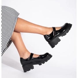Svarta platåskor för kvinnor 1