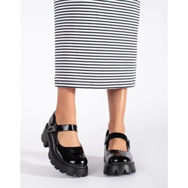Svarta platåskor för kvinnor 2