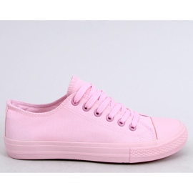 Rosa monocolour sneakers för kvinnor rosa 2