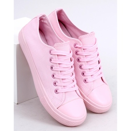 Rosa monocolour sneakers för kvinnor rosa 1