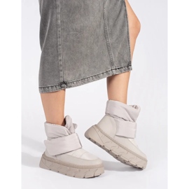 Seastar Grå isolerade snöstövlar för kvinnor med tjock sula 1