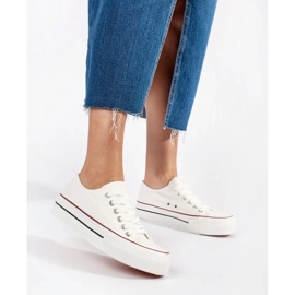 Seastar Vita klassiska damsneakers med snörning med plattform 1