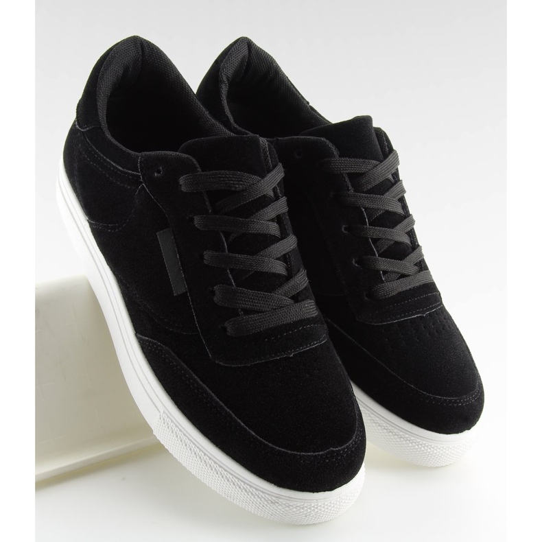 Svarta mocka damsneakers NB172 Svart vit 2