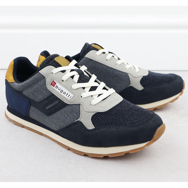 Herrsportskor Navy Blue Bugatti RR153135 blå 1
